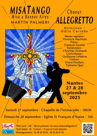 Affiche du concert de septembre 2025